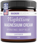 Magnum Solace Magnesium Lotion – Nighttime Magnesium Cream – Apply to Legs, Arms or Chest - Topical Magnesium Chloride – USA Made and Safe for Kids (Lavender) Magnum Solace Au supplements