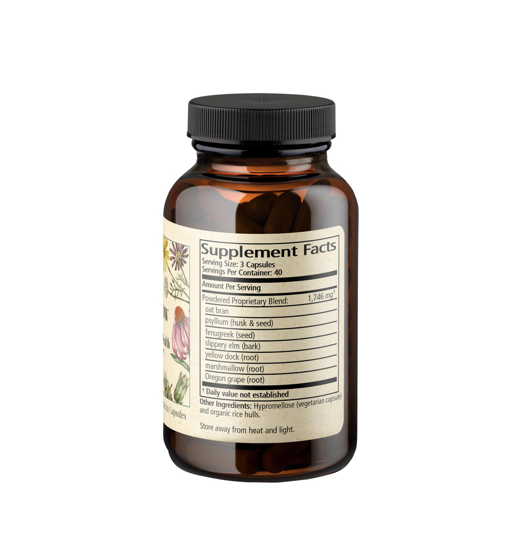 Wise Woman Herbals – Fiber Flow Capsules 120 Count – Supports Healthy Digestive Function, Gut Health, Bowel Health and Regularity