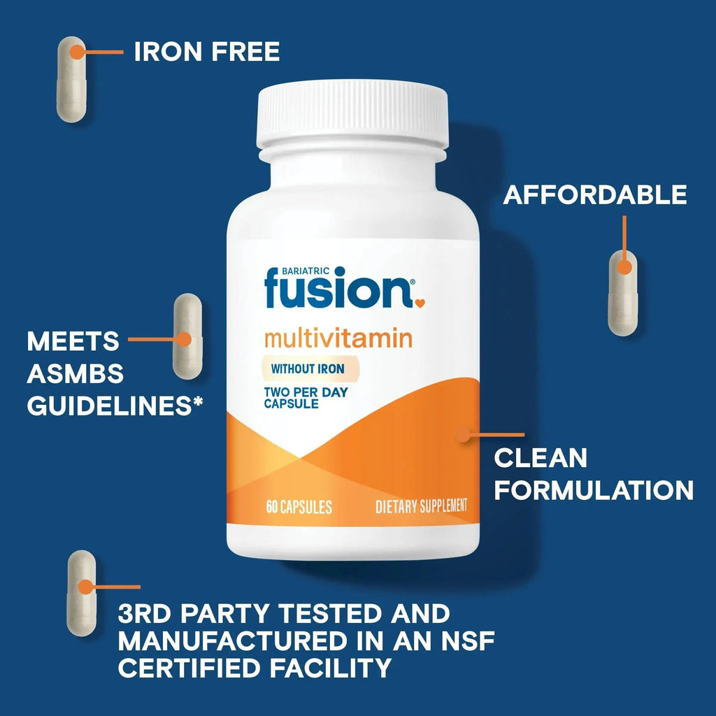 Bariatric Fusion Bariatric Multivitamin Without Iron | Post Bariatric Surgery Patients | Iron Free Bariatric Vitamin Bariatric Fusion Au supplements