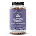 Staying Cool Menopause Supplements for Women – Hormonal Hot Flash Relief, Weight Support, & Night Sweats – Vitex Chaste Tree & Black Cohosh – 60 Vegetarian Soft Capsules Eu Natural Au supplements