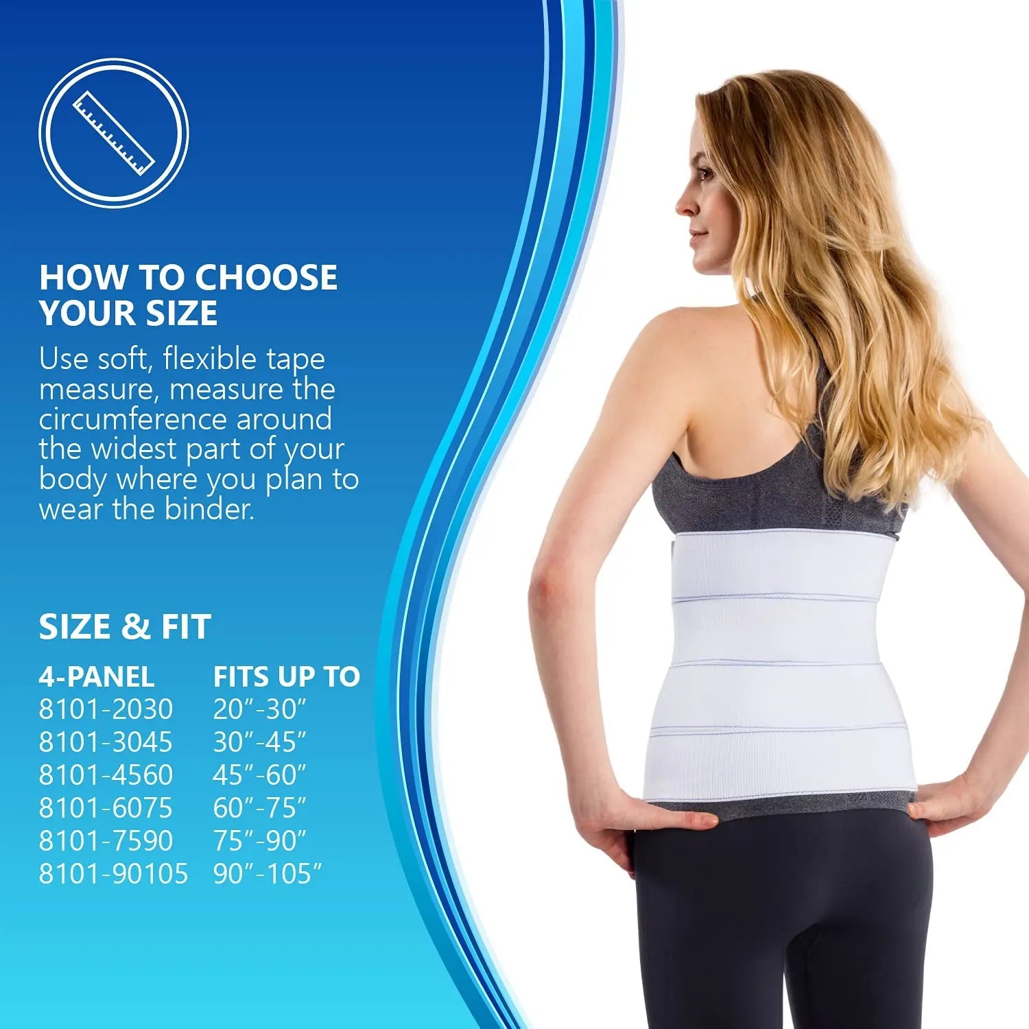 NYOrtho Abdominal Binder Lower Waist Support Belt - Compression Wrap for Men and Women NYOrtho Au supplements