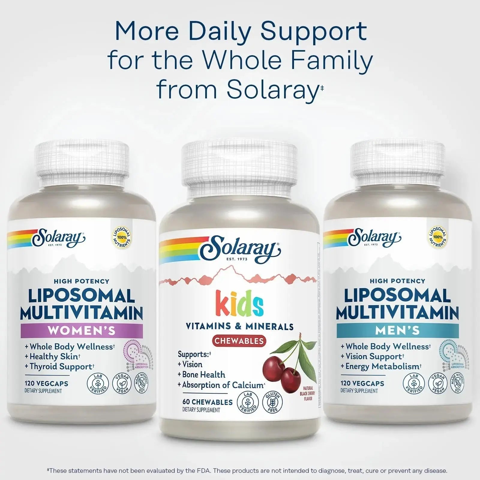 SOLARAY Childrens Vitamins & Minerals Complete Multivitamin for Kids Great Black Cherry Flavor SOLARAY Au supplements