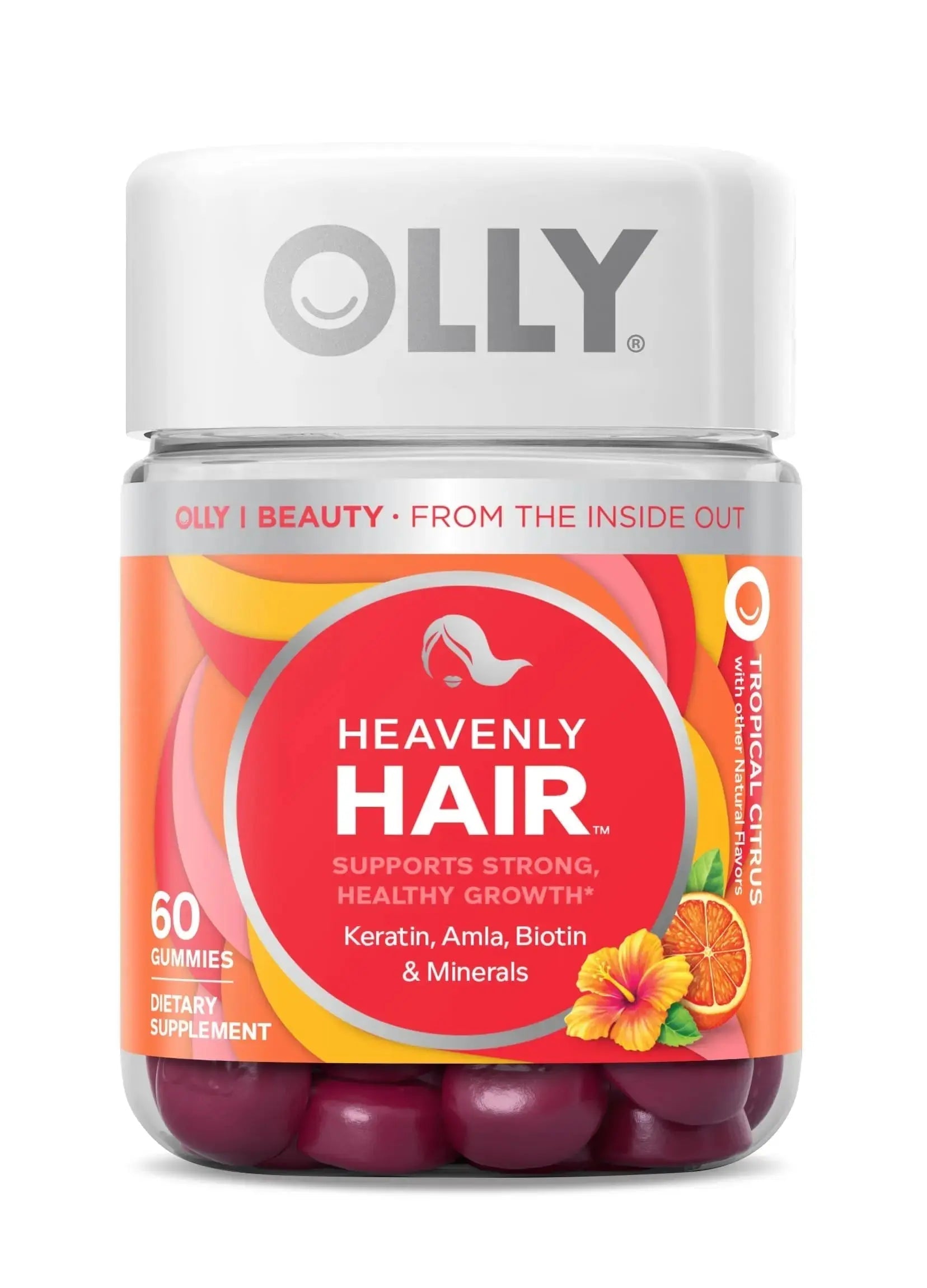 OLLY Hair Gummy 60ct & Kids Multivitamin Gummy Worms 70ct Supplement Bundles OLLY Au supplements