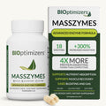 BIOptimizers MassZymes - Complete Digestive Enzymes Supplement for Gut Health - Bloating Relief for Men and Women
