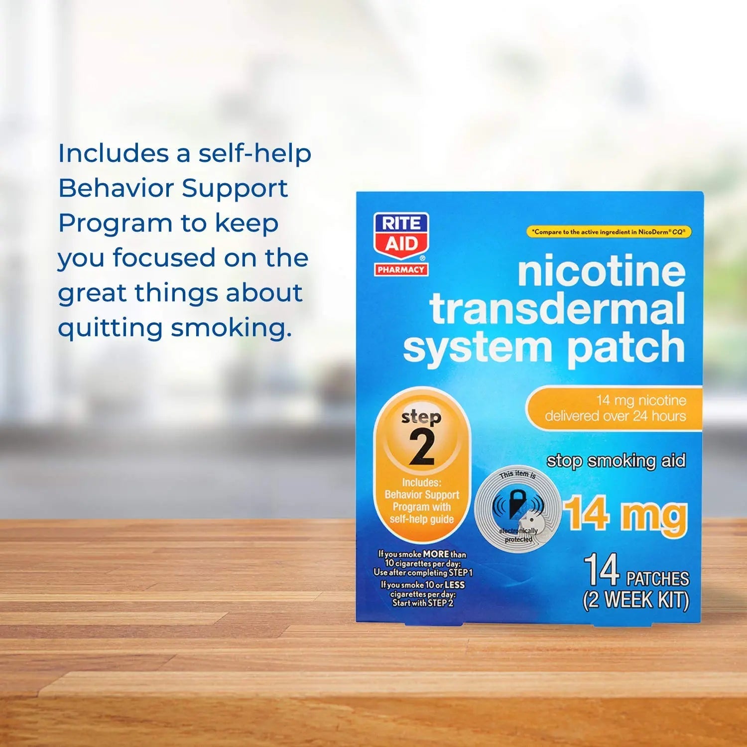 Rite Aid Nicotine Transdermal System Patch, Step 2, 14mg - 14 ct, Nicotine Rite Aid Au supplements