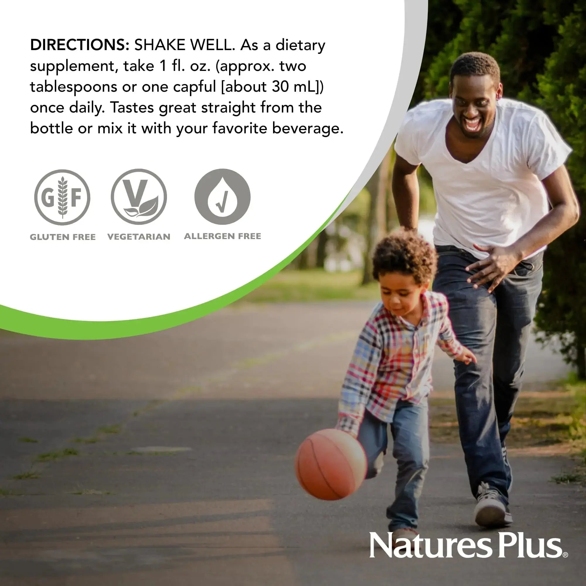 NaturesPlus Source of Life Gold Multivitamin Liquid - 30 oz - with Vitamins D3, B12 & K2 - Blood, Bone & Immune Support - Vegetarian & Gluten Free - 30 Servings NaturesPlus Au supplements