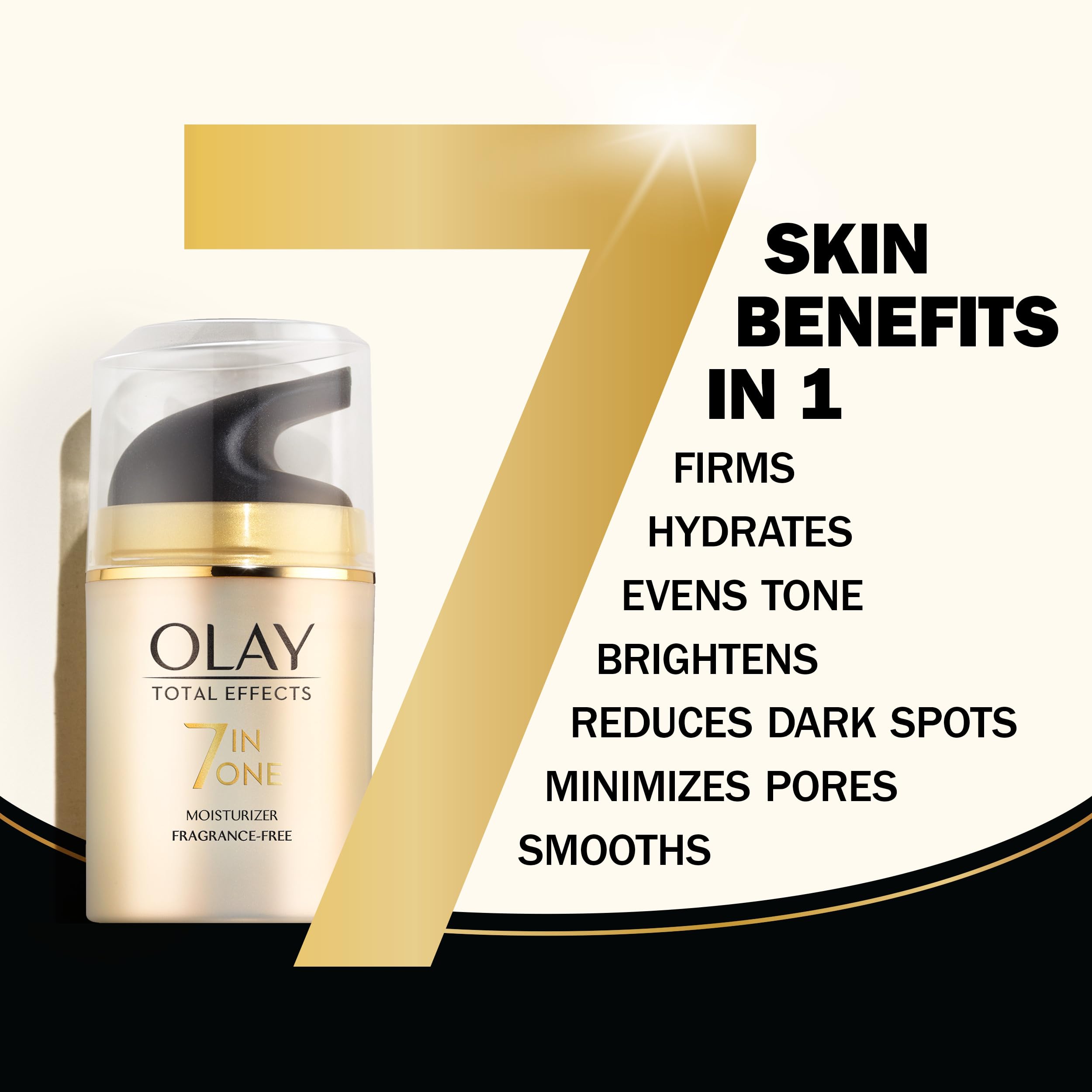 Olay Total Effects Face Moisturizer, Fragrance-Free, 1.7 fl oz