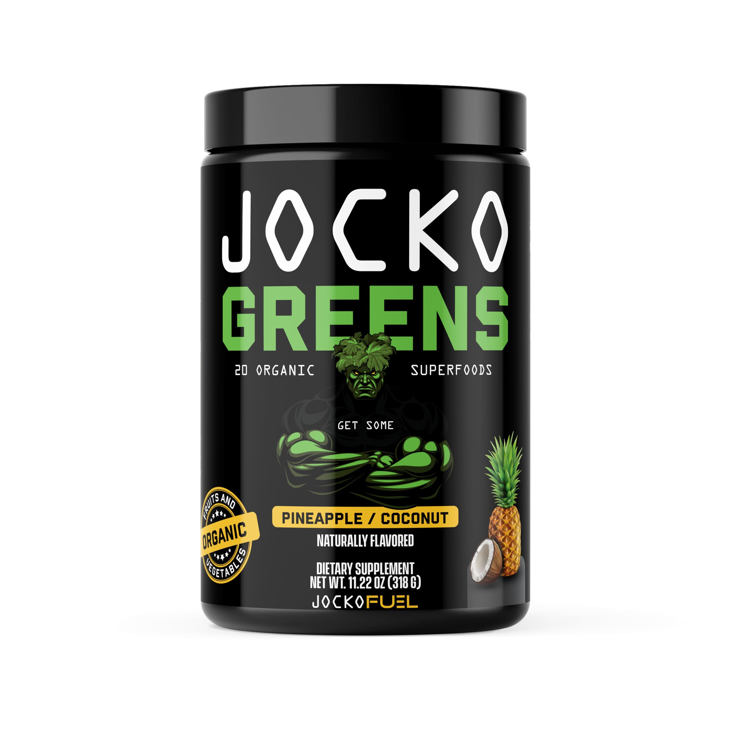 Jocko Fuel Daily Greens Powder - Premium Organic Greens Superfood Powder for Gut Health, Digestion, Bloating, Immune Support with Spirulina, Chlorella,