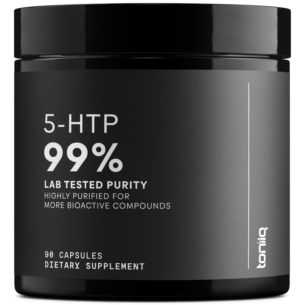 Toniiq Ultra High Strength 5HTP Capsules - 99%+ Highly Purified and Bioavailable - 12:1 Concentrated Extract - 200mg - 90 Veggie Capsules Toniiq Au supplements