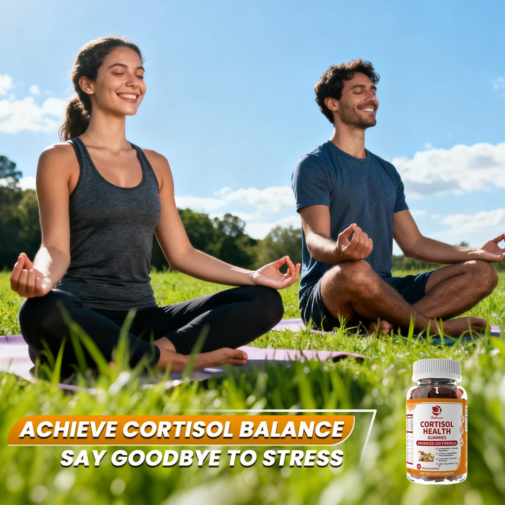 Lukaree Cortisol Supplements for Women & Men, 15 in 1 Cortisol Reducer Manager, Cortisol Calm Gummies with Ashwagandha, Magnesium, L-theanine, GABA - for Mood, Focus, Sleep - Vegan Sugar Free, 60 Ct. Lukaree Au supplements