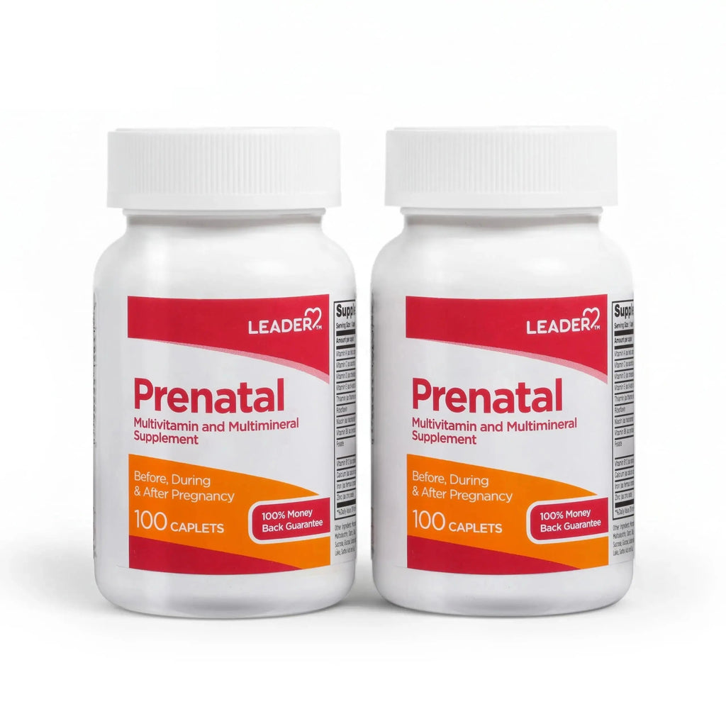 Leader Prenatal Multivitamin with 800mcg Folic Acid & Essential Nutrients for Healthy Pregnancy & Fetal Development, High Potency Vitamin Leader Au supplements