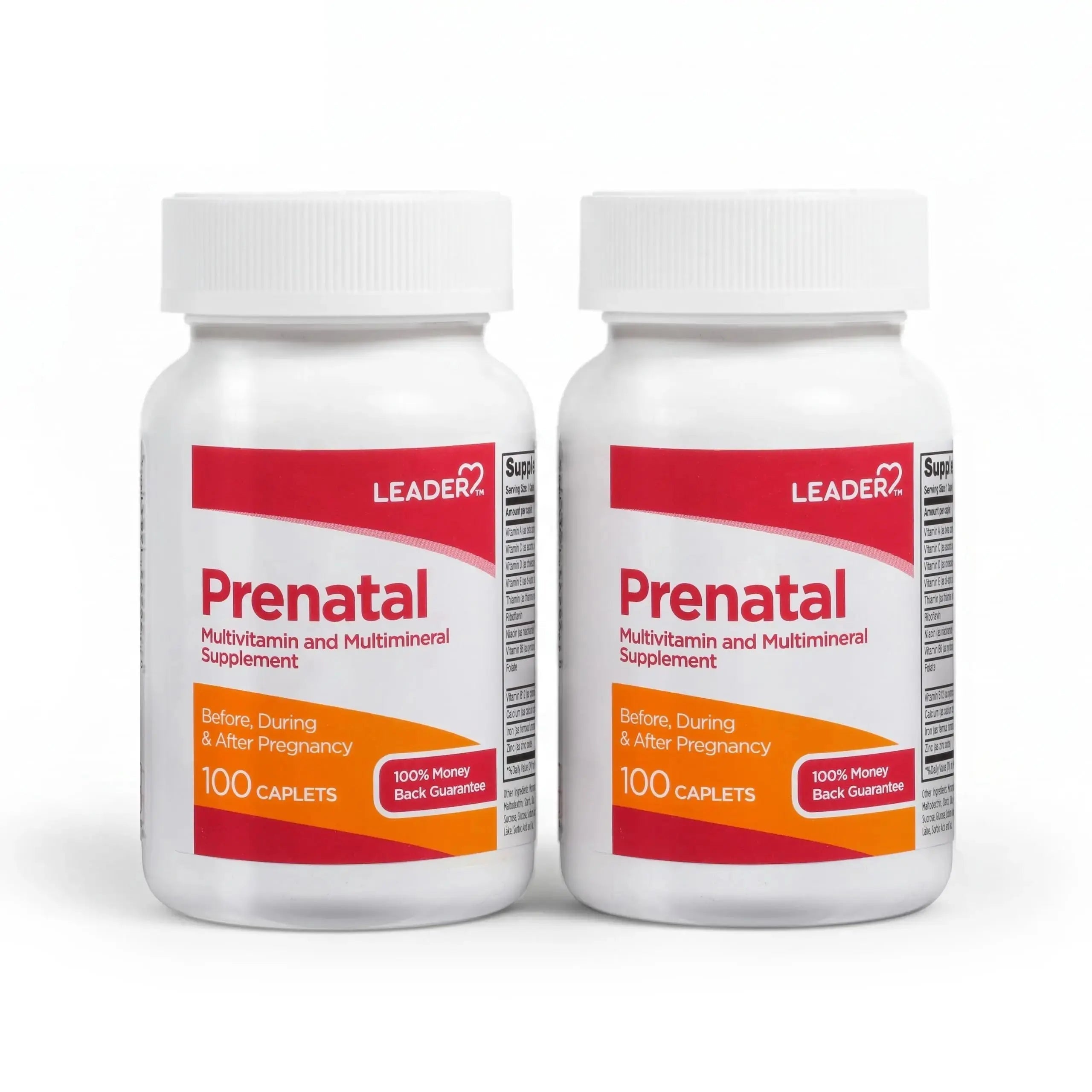Leader Prenatal Multivitamin with 800mcg Folic Acid & Essential Nutrients for Healthy Pregnancy & Fetal Development, High Potency Vitamin Leader Au supplements