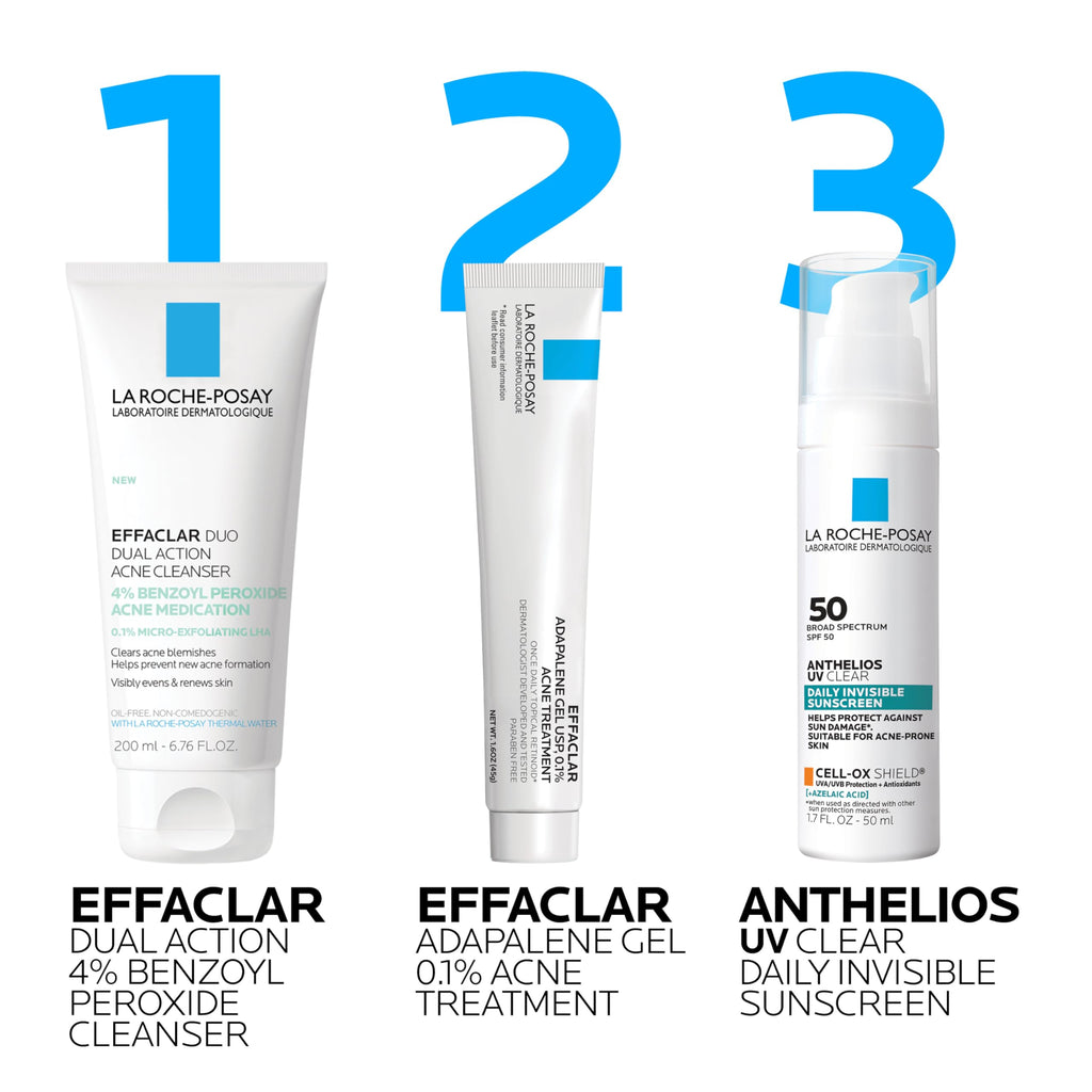 La Roche-Posay Effaclar Dual Acne Face Wash With 4% Benzoyl Peroxide & LHA Exfoliant
