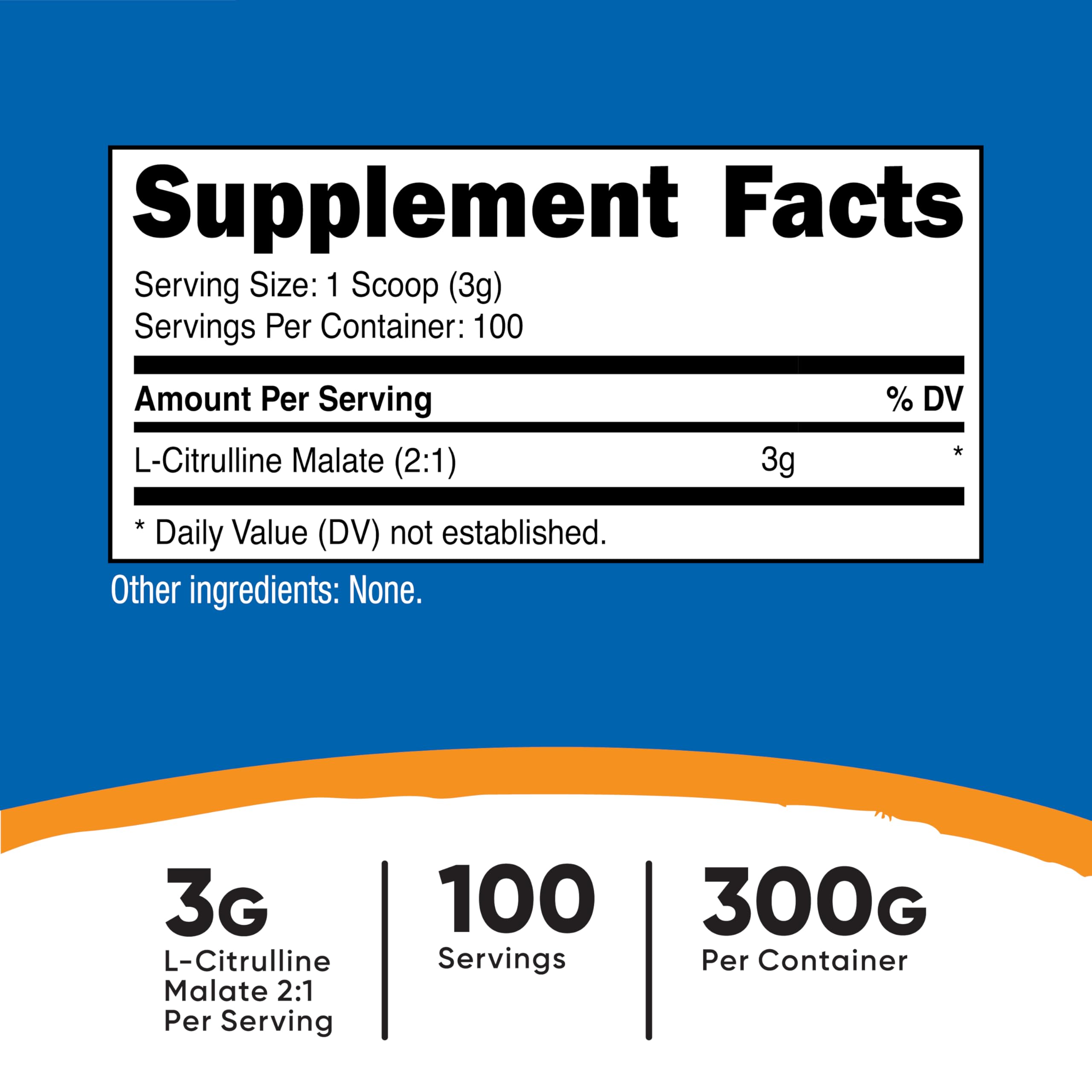 Nutricost L-Citrulline Malate (2:1) Powder (300 Grams)