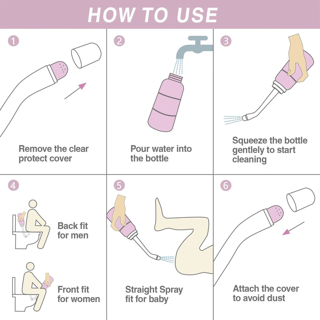 TopQuaFocus 12oz Perineal Bottle for Postpartum Care Portable Travel Peri Sprayer Bidet Postpartum TopQuaFocus Au supplements