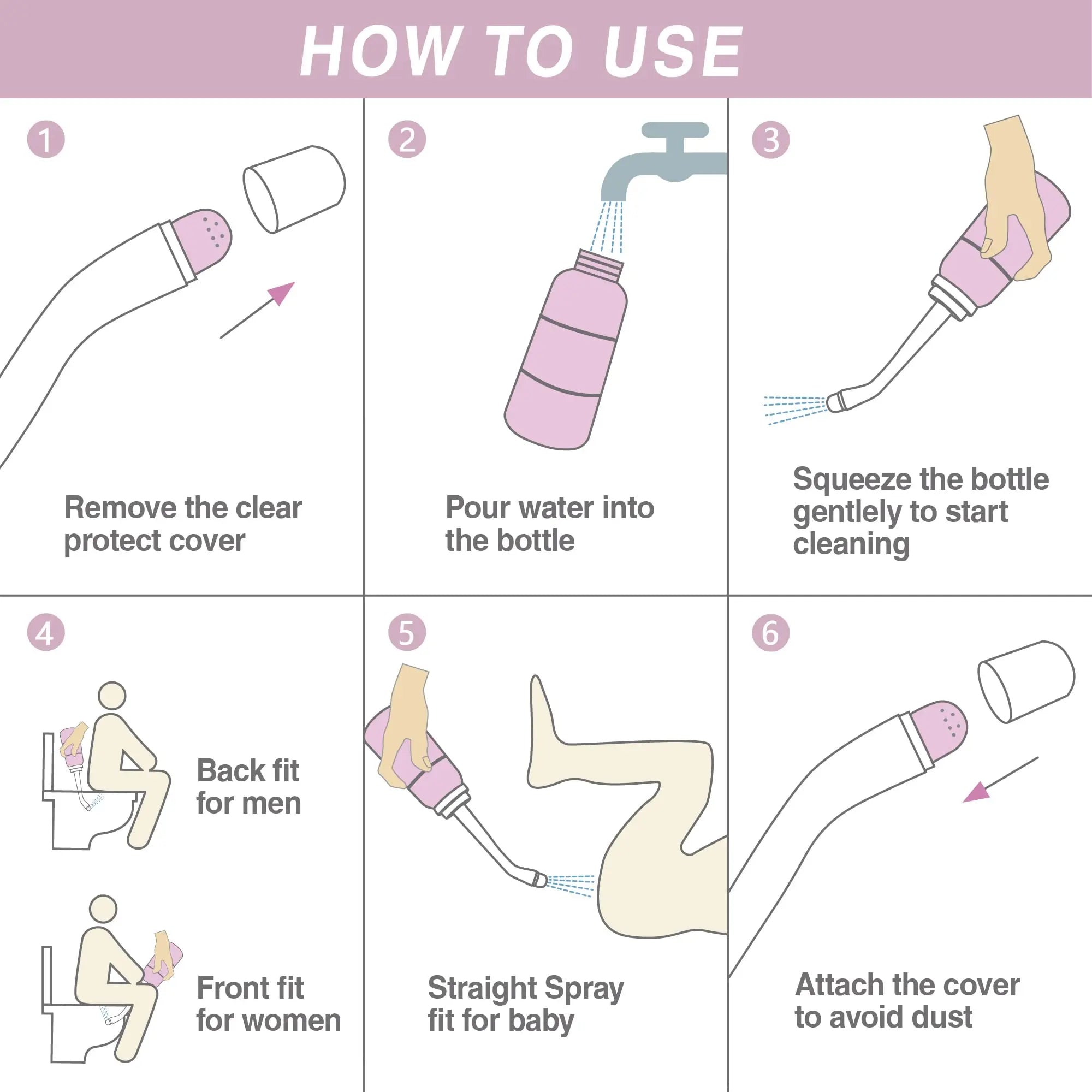 TopQuaFocus 12oz Perineal Bottle for Postpartum Care Portable Travel Peri Sprayer Bidet Postpartum TopQuaFocus Au supplements