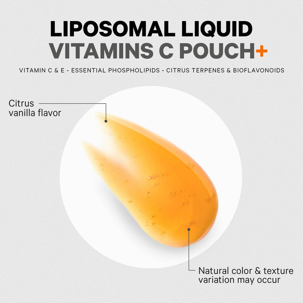 Codeage Liposomal Vitamin C Liquid 1000mg Vitamin C, 4000mg Essential Phospholipids, Supplement For Daily Immune Support, Liposomes For Absorption, Citrus Bioflavonoids, Vitamin E, Non-GMO, 32 Pouches Codeage Au supplements