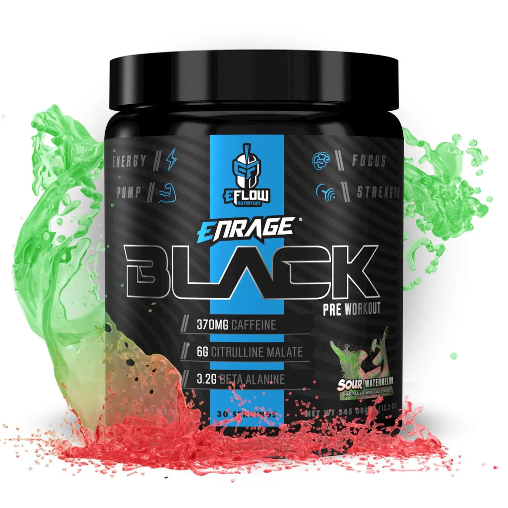 eFlow Nutrition Enrage Black High Stimulant Pre Workout Supplement - Preworkout Powder eFlow Nutrition Au supplements