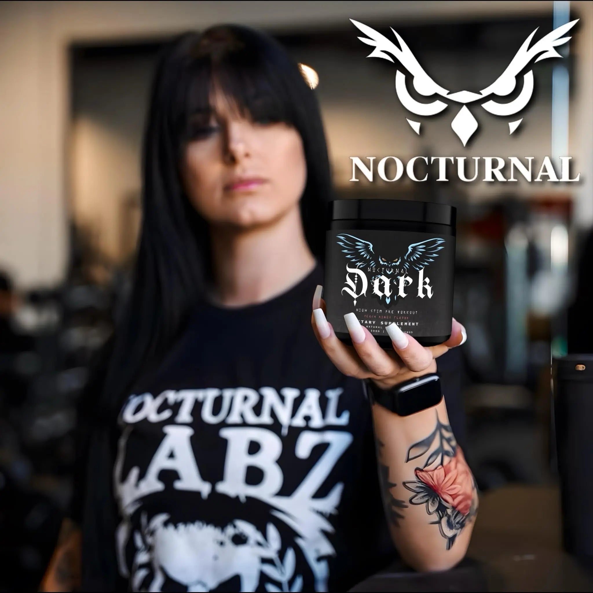 Nocturnal Labz Dark High Stim Pre Workout Powder | Potent Pre-workout Formula for Men Nocturnal Au supplements