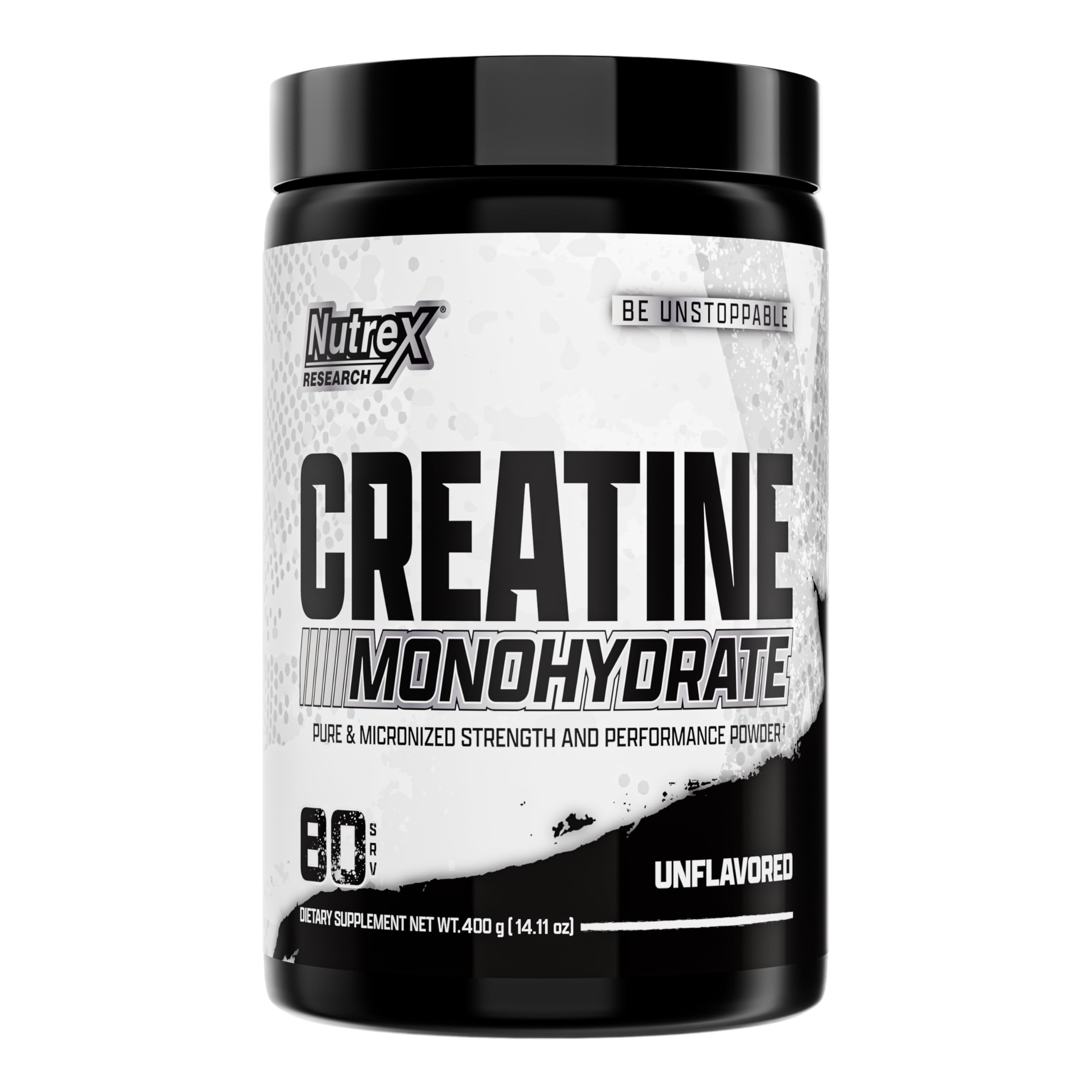 Nutrex Research Ultra Pure Creatine Monohydrate Powder Unflavored | 5G Micronized Creatine Powder for Muscle Gain, Strength