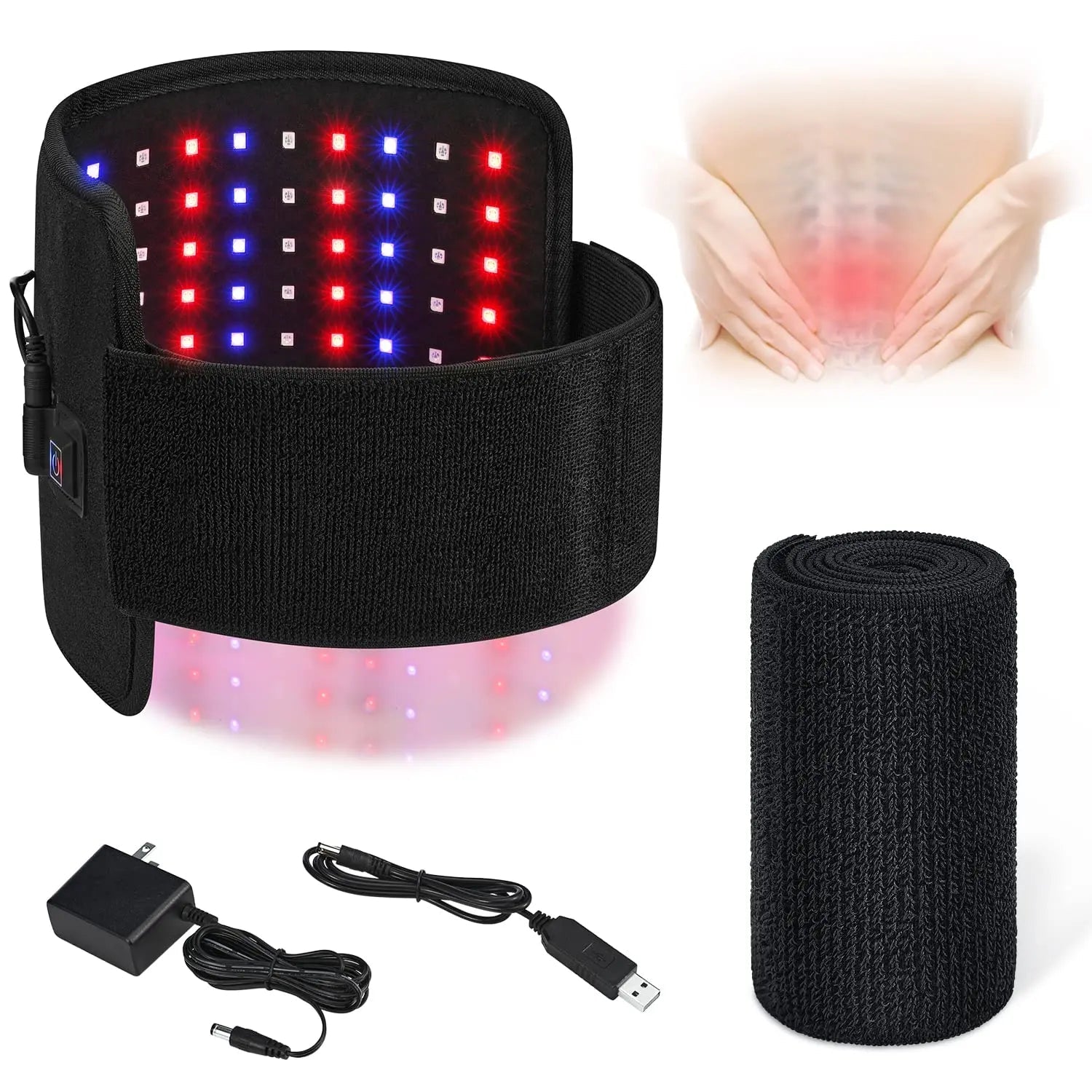 LPSAFP Red Light Therapy Belt for Body, Wearable Device with Blue, red and Near Infrared Light LPSAFP Au supplements