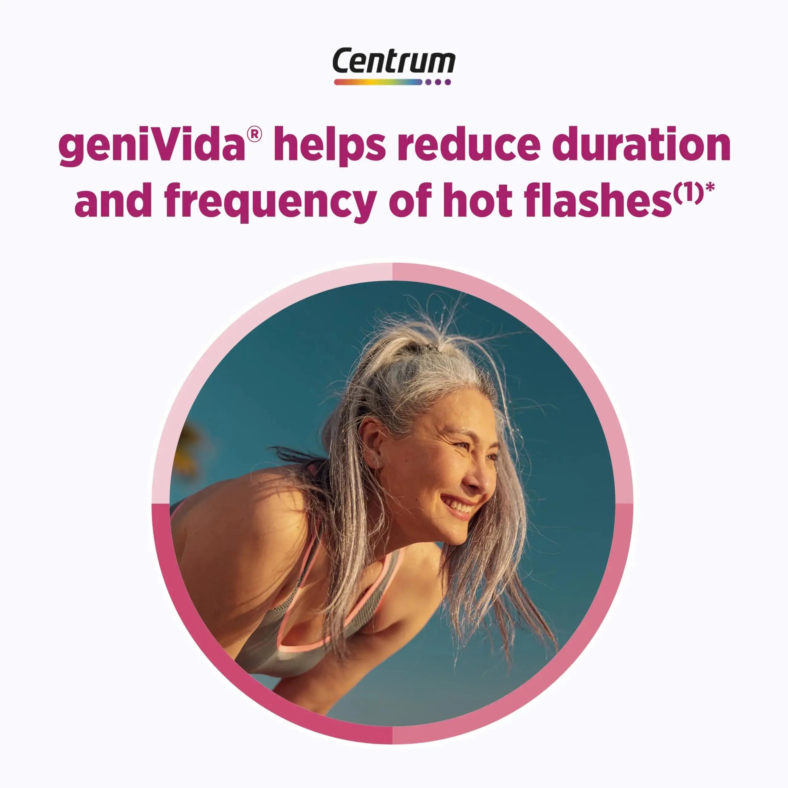 Centrum Complete Multivitamin Supplement + Hot Flash Support Menopause Support Tablets, with Clinically Studied geniVida, 30 Count Centrum Au supplements