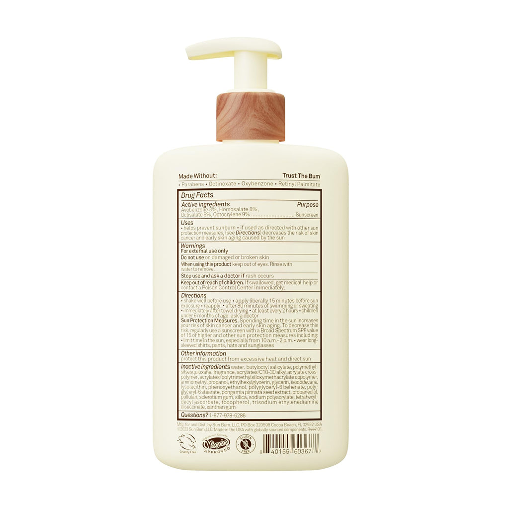 Sun Bum Daily SPF 50 Sunscreen Body Lotion - Broad Spectrum Moisturizing Sunscreen
