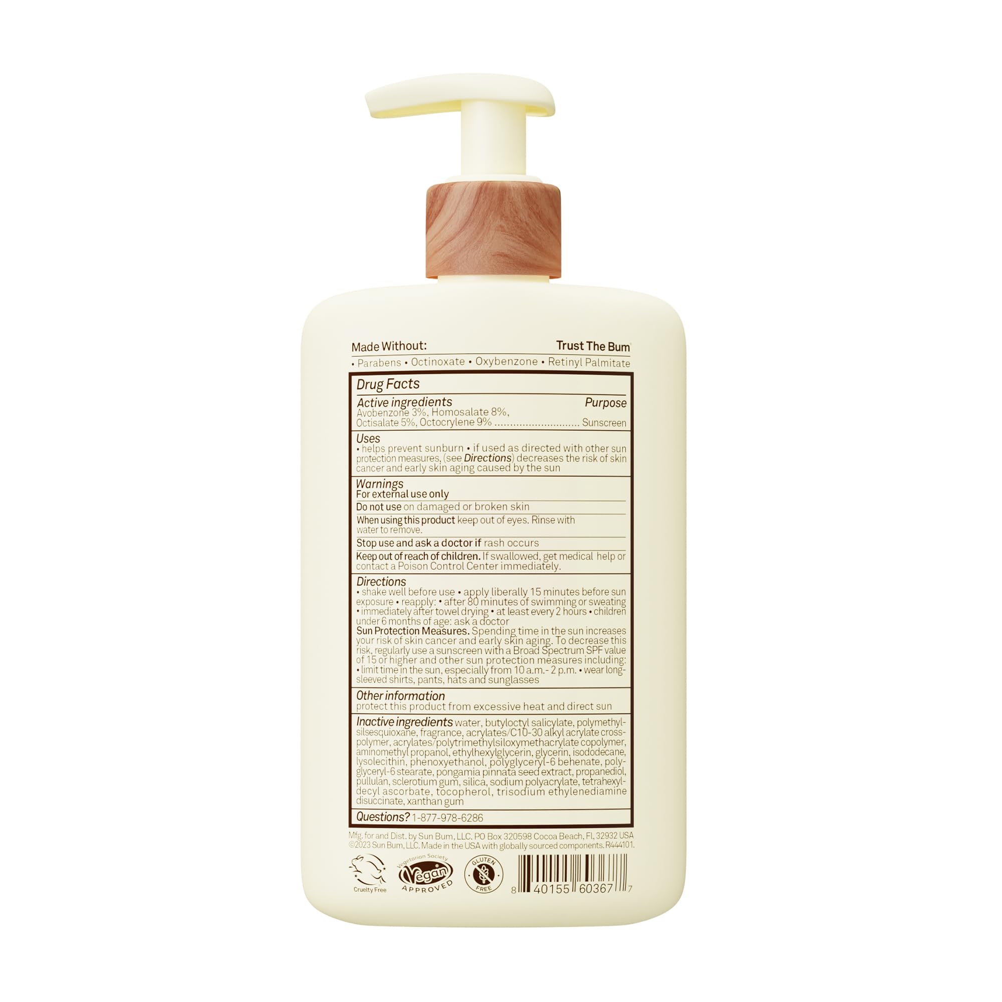 Sun Bum Daily SPF 50 Sunscreen Body Lotion - Broad Spectrum Moisturizing Sunscreen