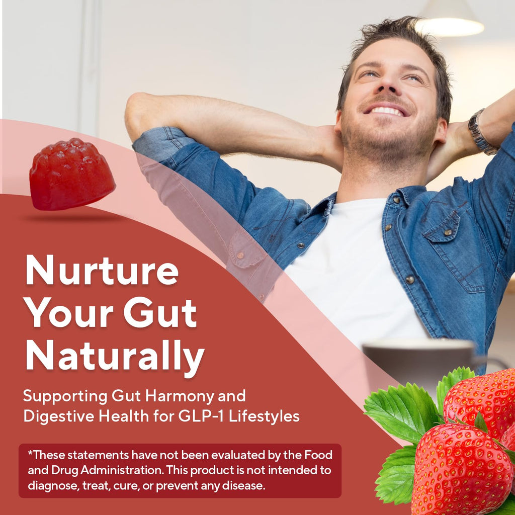 NuVa by Trulore Prebiotic + Fiber Gummies |  User Nutritional Support | Sugar Free Fiber Gummies for Adults | Berry Flavor | Non-GMO Digestive Balance for Men & Women | 60 Gummies - 30 day Supply