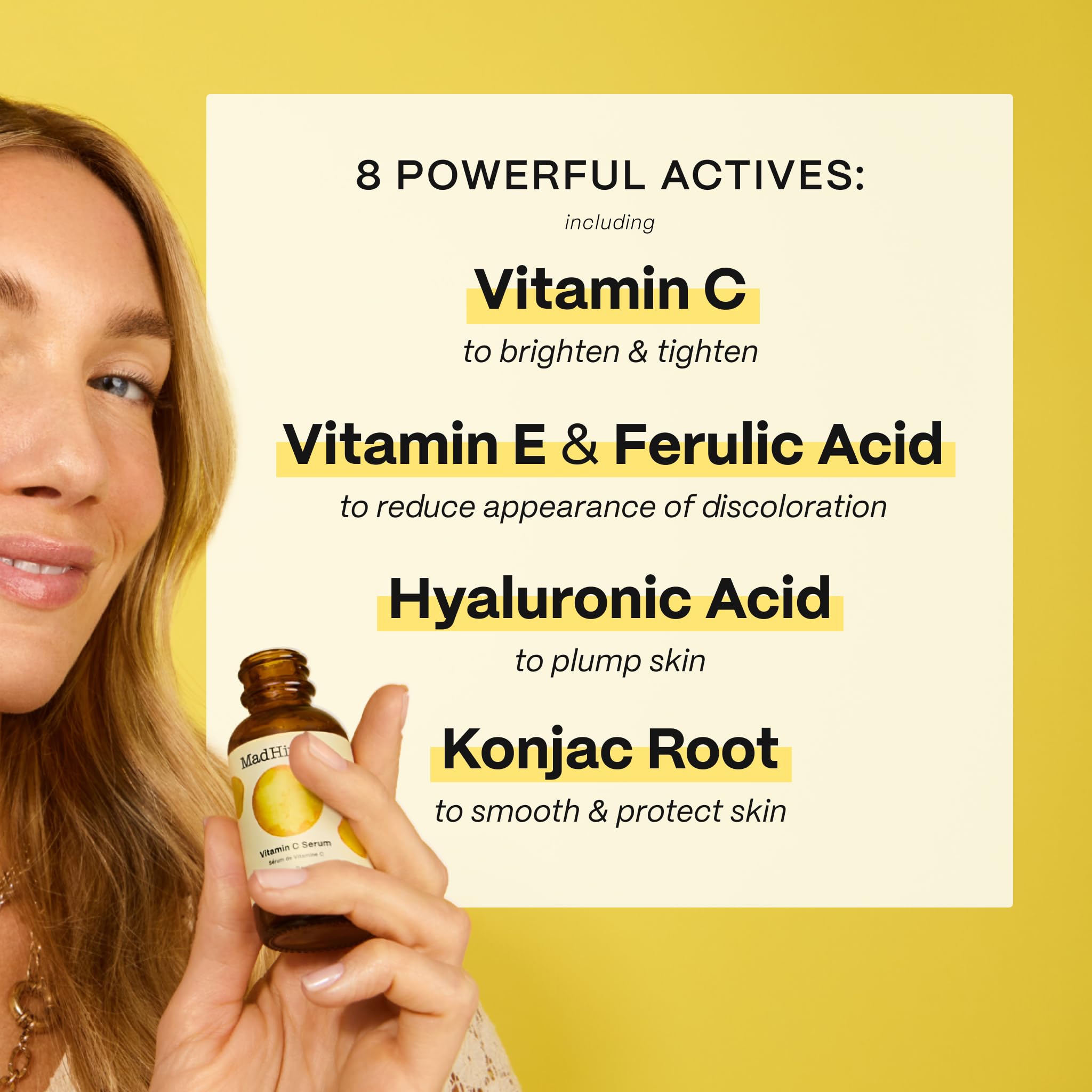 Mad Hippie Vitamin C Serum for Face – Hyaluronic Acid, Ferulic Acid & Vitamin E, Anti-Aging
