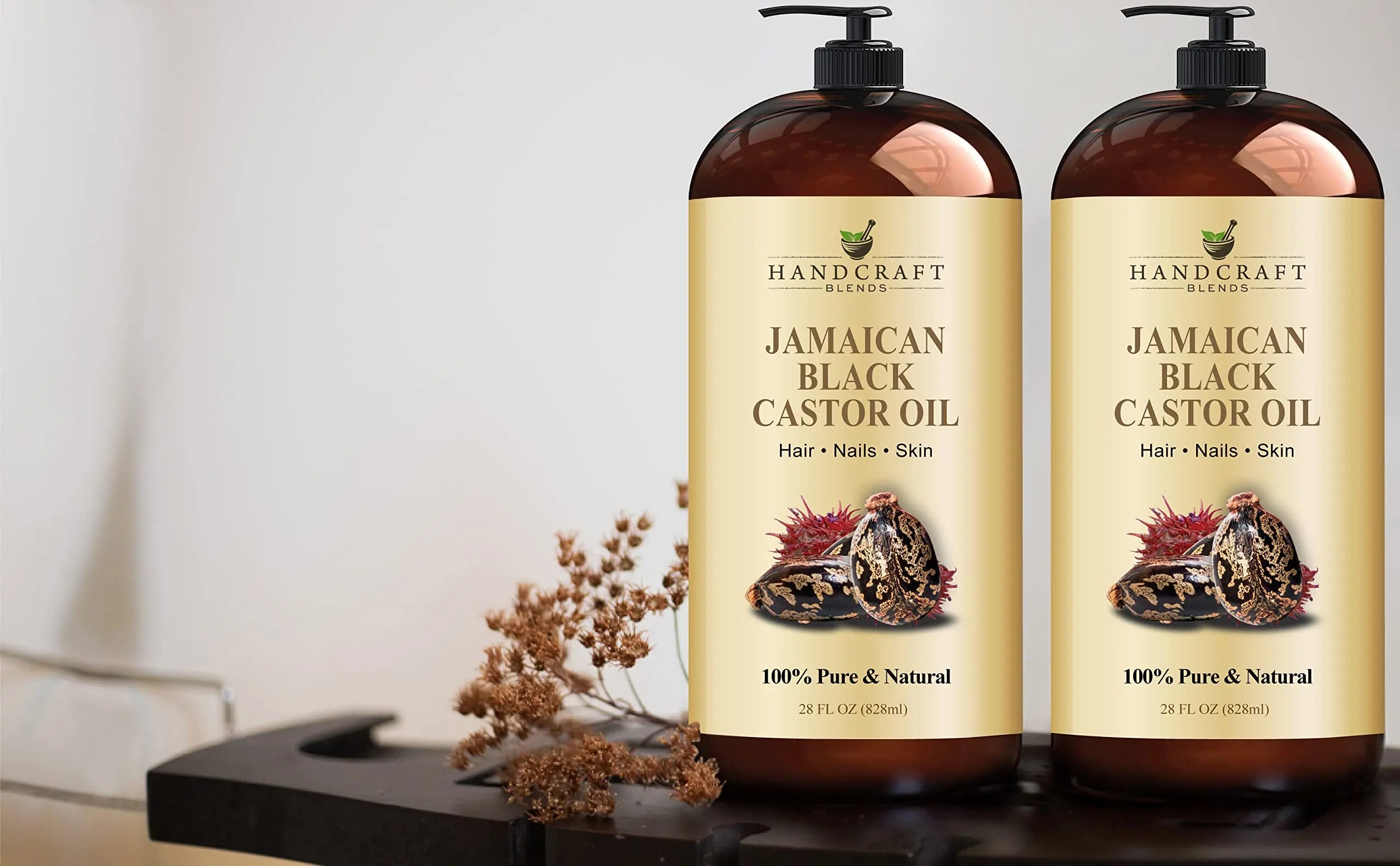 Handcraft Blends Jamaican Black Castor Oil for Hair Growth, Eyelashes and Eyebrows Handcraft Blends Au supplements