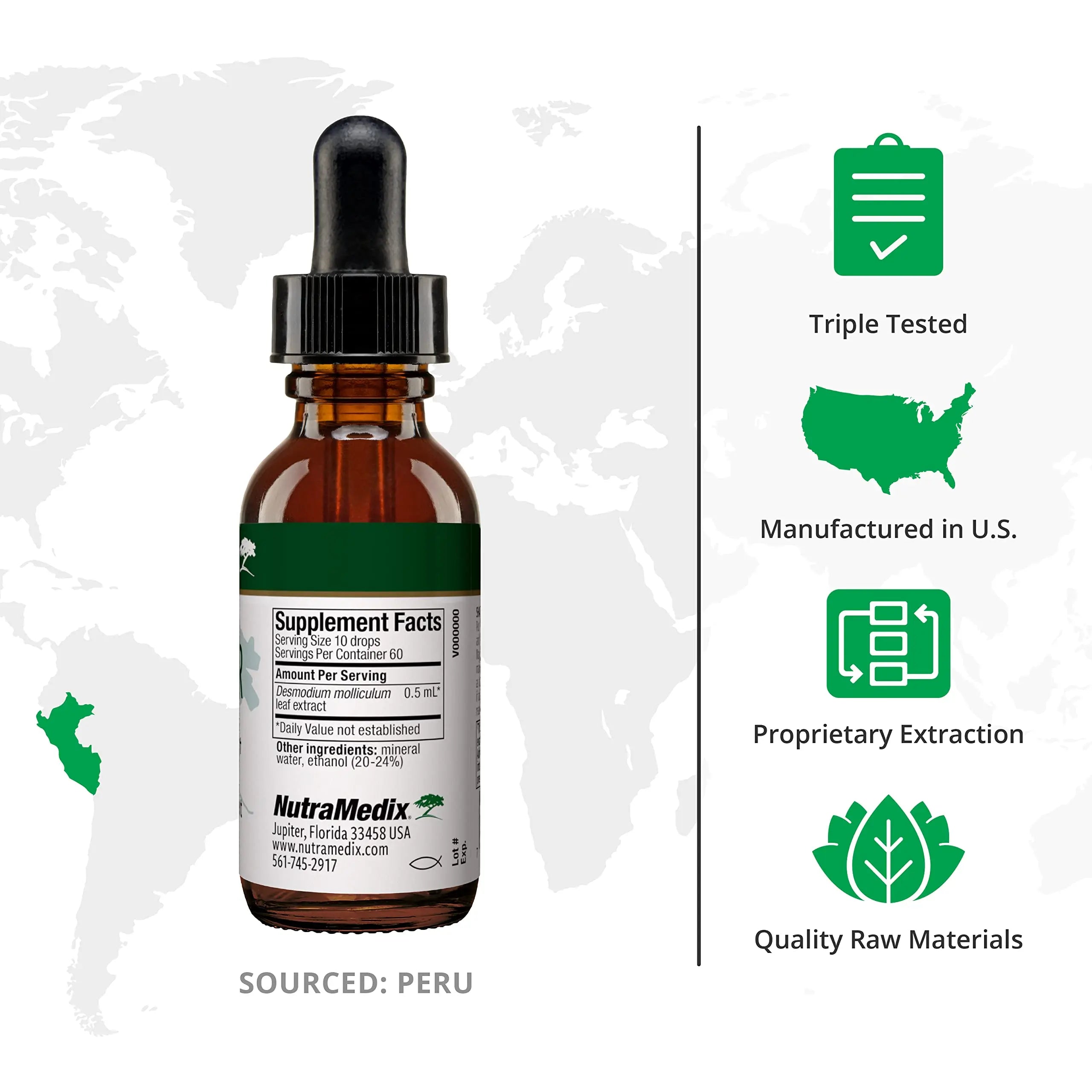 NutraMedix Burbur Detox Support Supplement - Desmodium Molliculum Extract Drops NutraMedix Au supplements