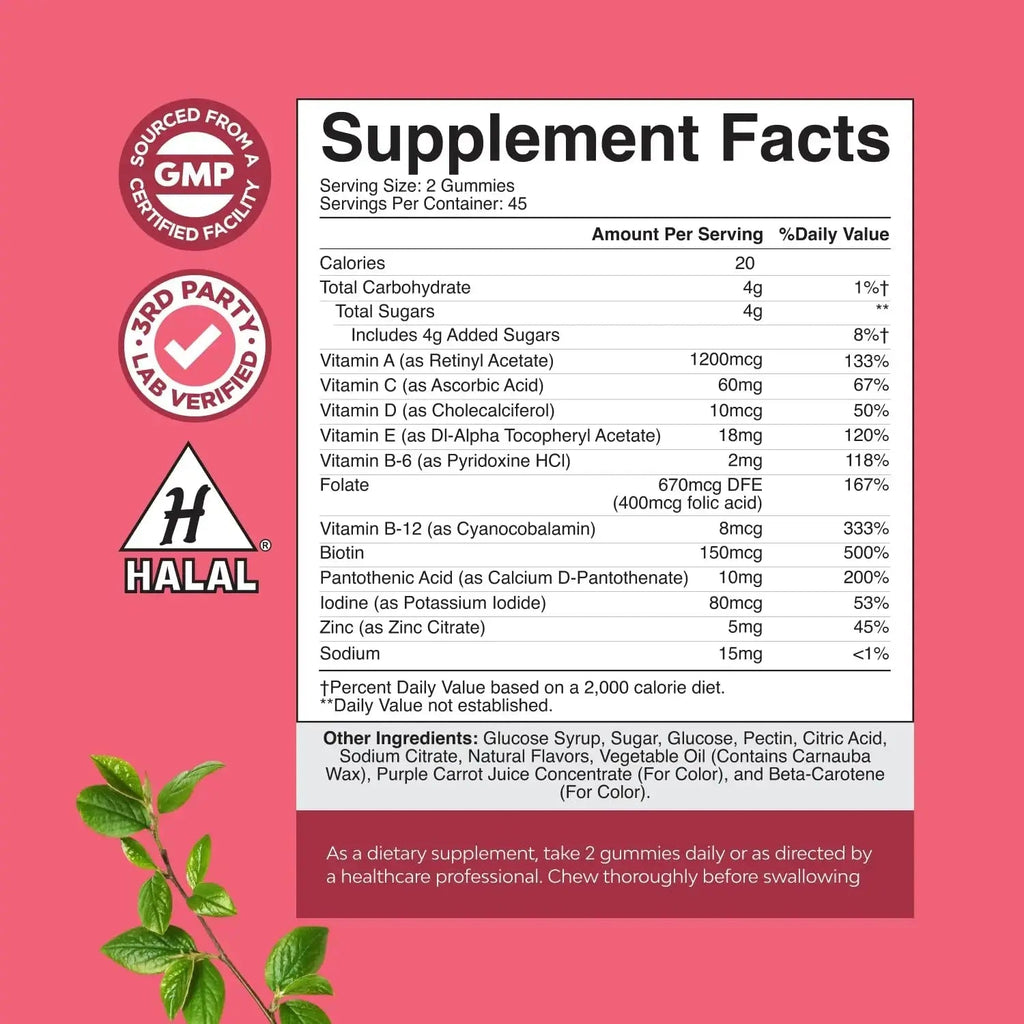 Delicious Daily Multivitamin for Women Gummies - Women's Multivitamin Gummies for Adults Energy and Immunity Natures Craft Au supplements