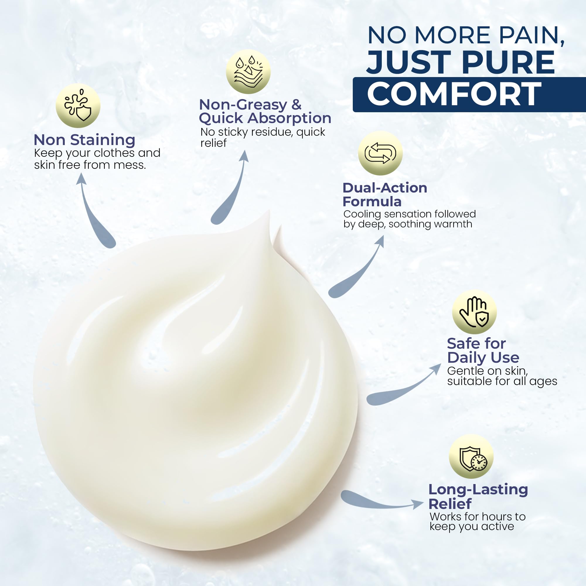 Sombra Original Cool Therapy Gel Cold Pain Relief for Swelling, Growing Pains, Soreness, Post-Workout, Vegan Formula Free of Artificial Fragrances, Dyes, NSAID, Wax, Petroleum, Alcohol - 4oz Jar Sombra Au supplements