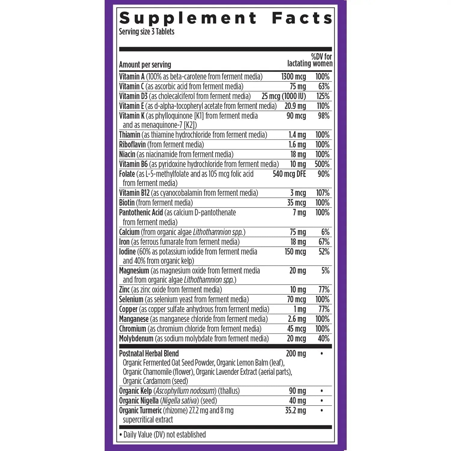 New Chapter, Postnatal Vitamins Lactation Supplement, Complete Multivitamin with Fermented Vitamin D3 + B Vitamins New Chapter Au supplements