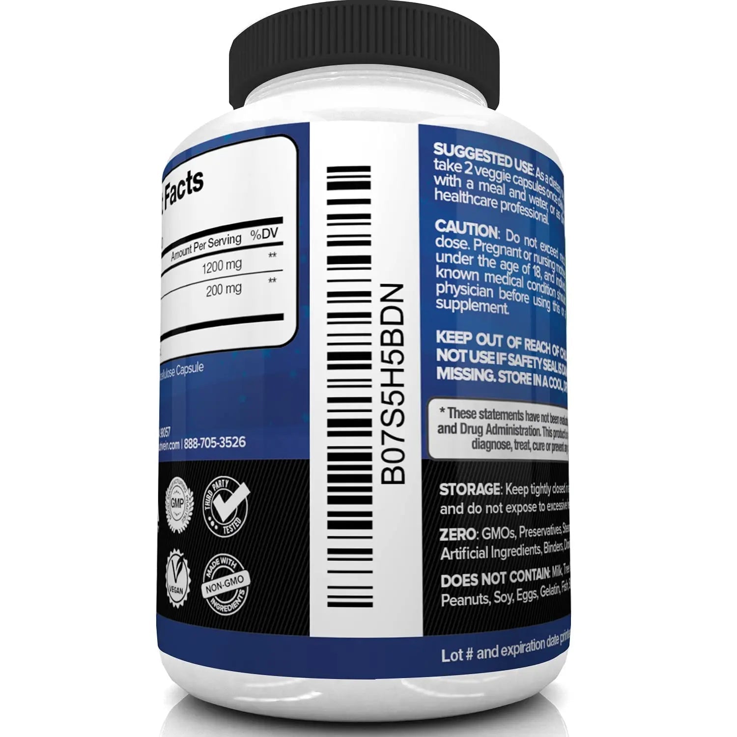 Nutrivein Premium Berberine HCL 1200mg Plus Organic Ceylon Cinnamon - 120 Capsules Nutrivein Au supplements