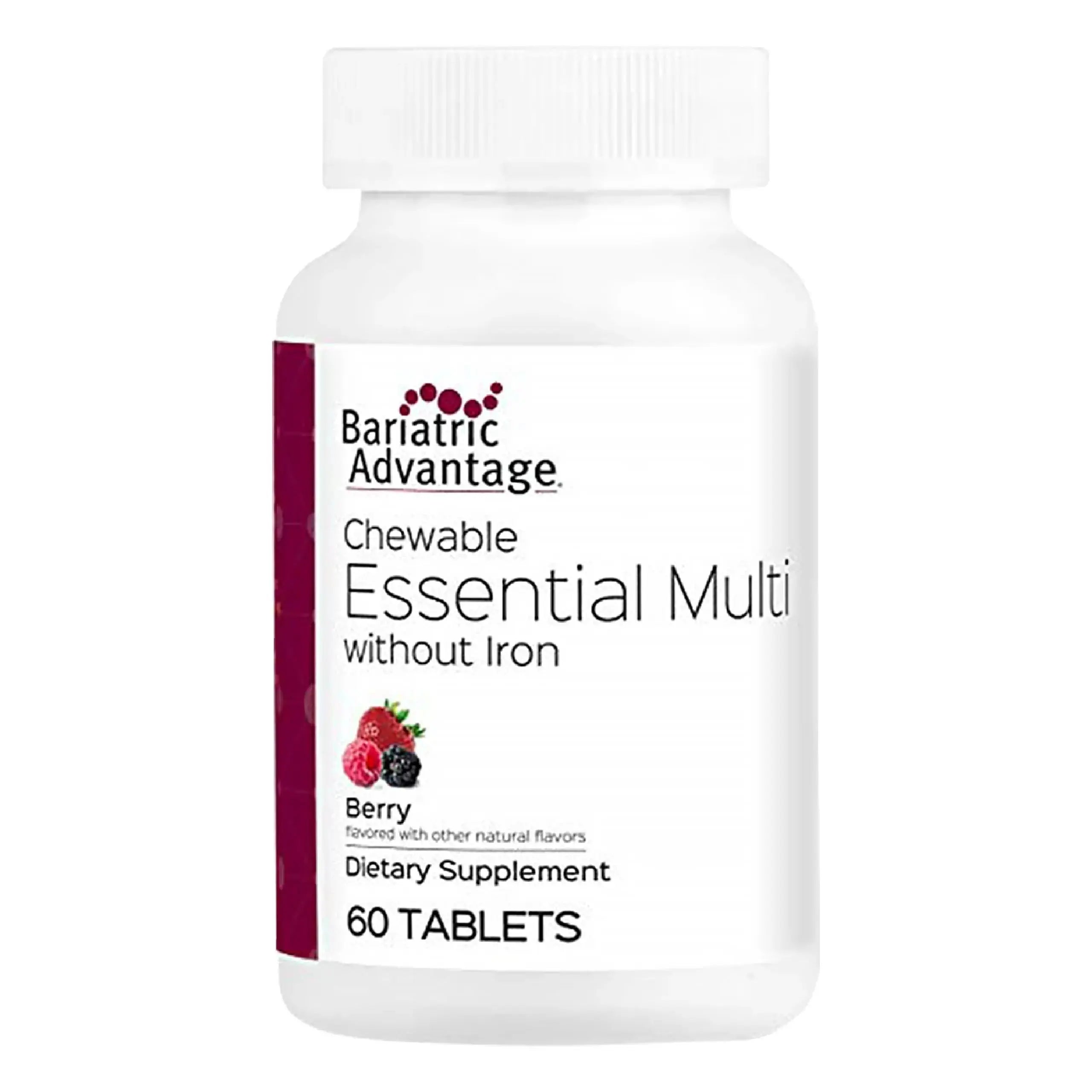 Bariatric Advantage Chewable Essential Multivitamin Without Iron - 200 DV of Key Nutrients - Trace Mineral Support Bariatric Advantage Au supplements