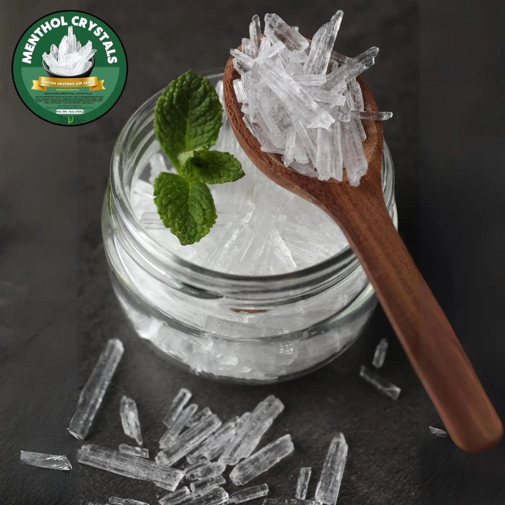 ZAVBE 1LB Menthol Crystal Mentha Arvensis Pure Natural in Resealable Bag USP Food Grade ZAVBE Au supplements