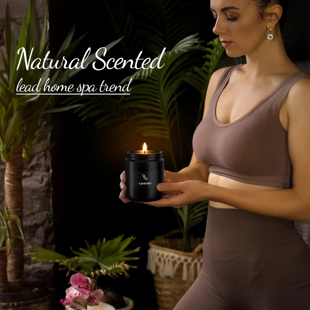 2 Pack Scented Candles for Home Scented, Strong Fragranced Aromatherapy Candles - 6 Oz TranquilBliss Au supplements