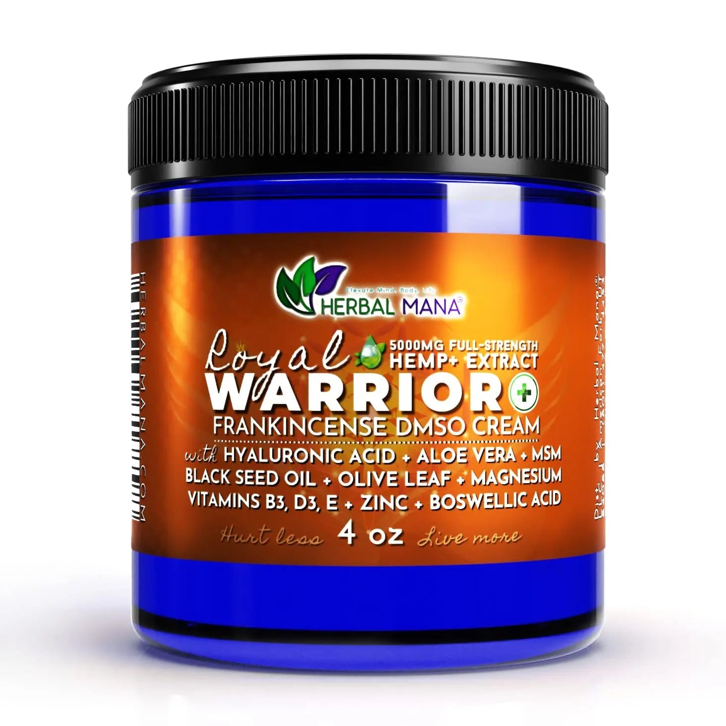 Herbal Mana Royal Warrior with 5000mg Hemp Lotion - 99.9% Pure DMSO Cream Herbal Mana Au supplements
