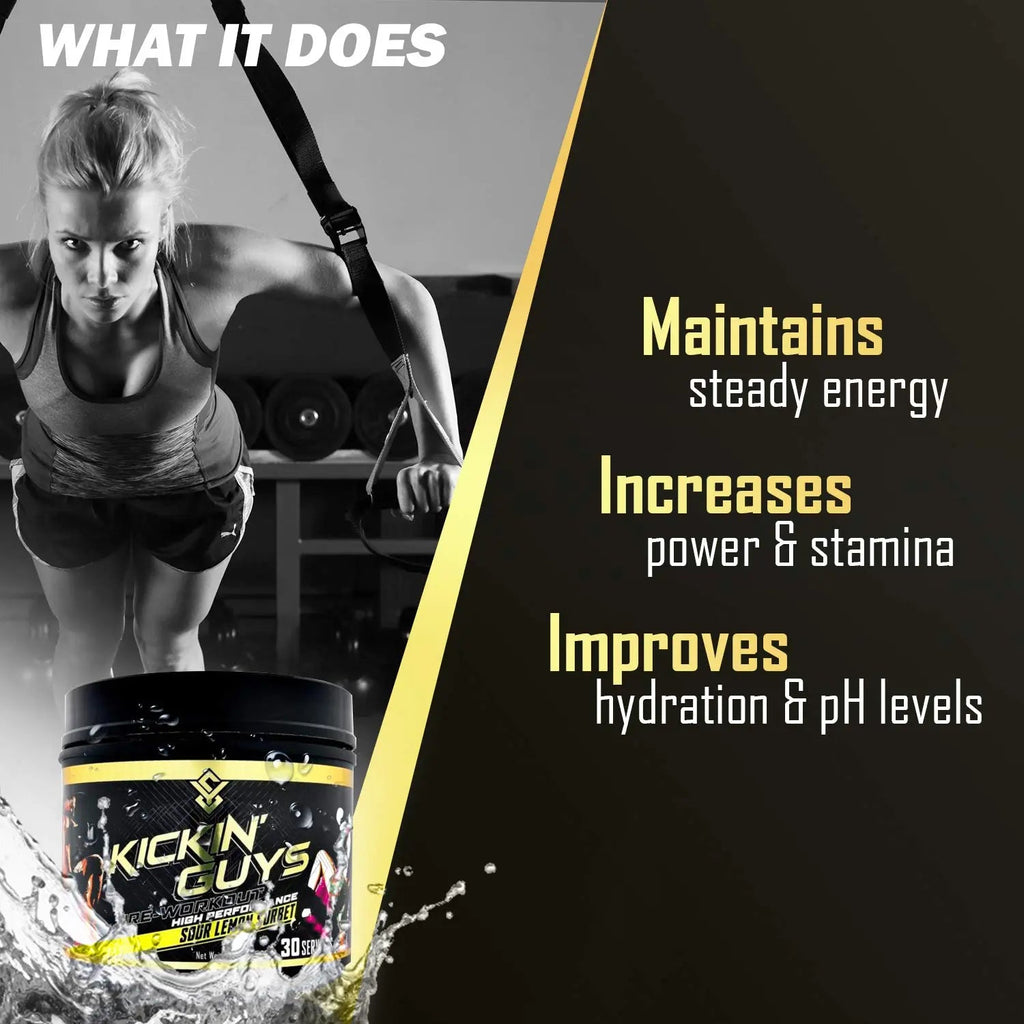 Kickin' Guys Pre Workout Powder Sports Nutrition Supplement - Explode Energy & Performance Yulian Svitolin LLC Au supplements