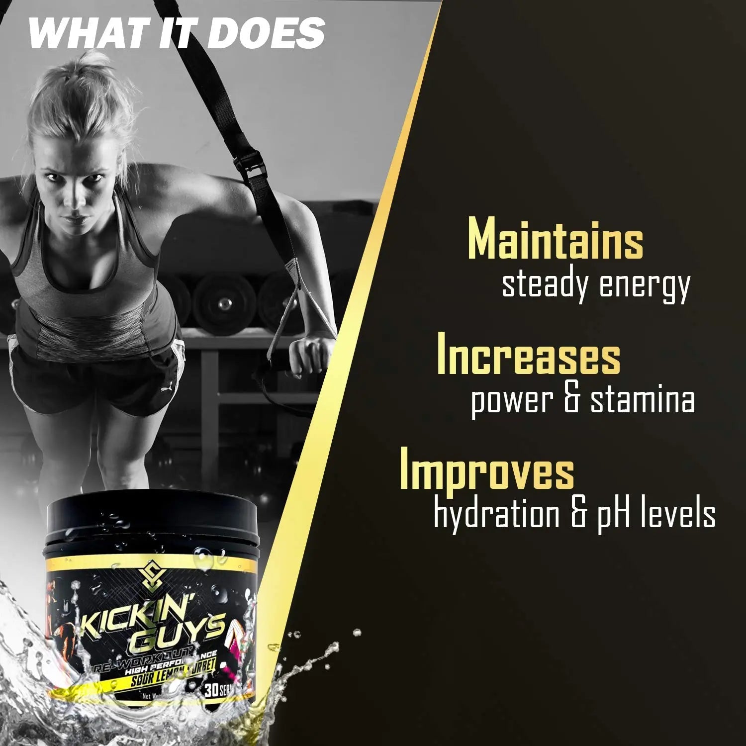 Kickin' Guys Pre Workout Powder Sports Nutrition Supplement - Explode Energy & Performance Yulian Svitolin LLC Au supplements