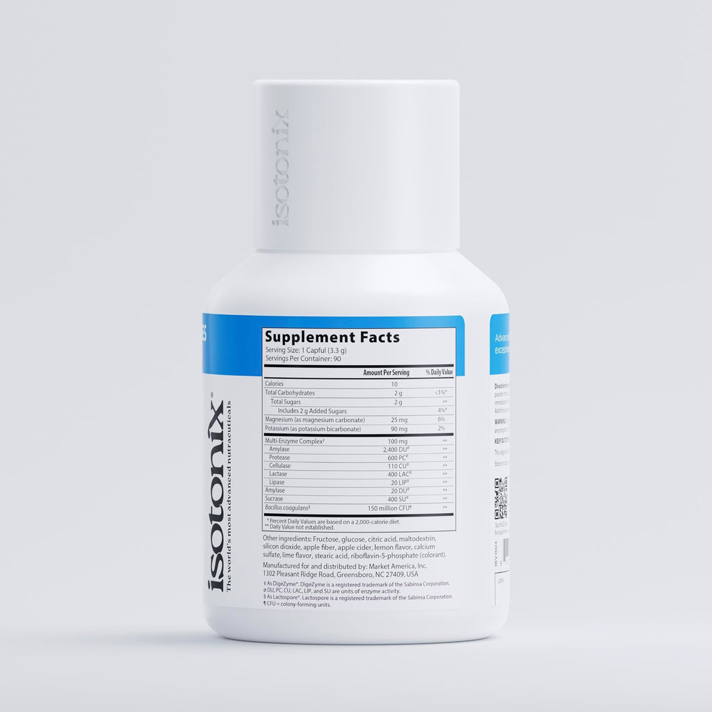 Isotonix® Digestive Enzymes with Probiotics | DigeZyme® Multi-Enzyme Complex & Lactospore® Bacillus Coagulans | Nutrient Absorption, Gut Balance & Digestive Health
