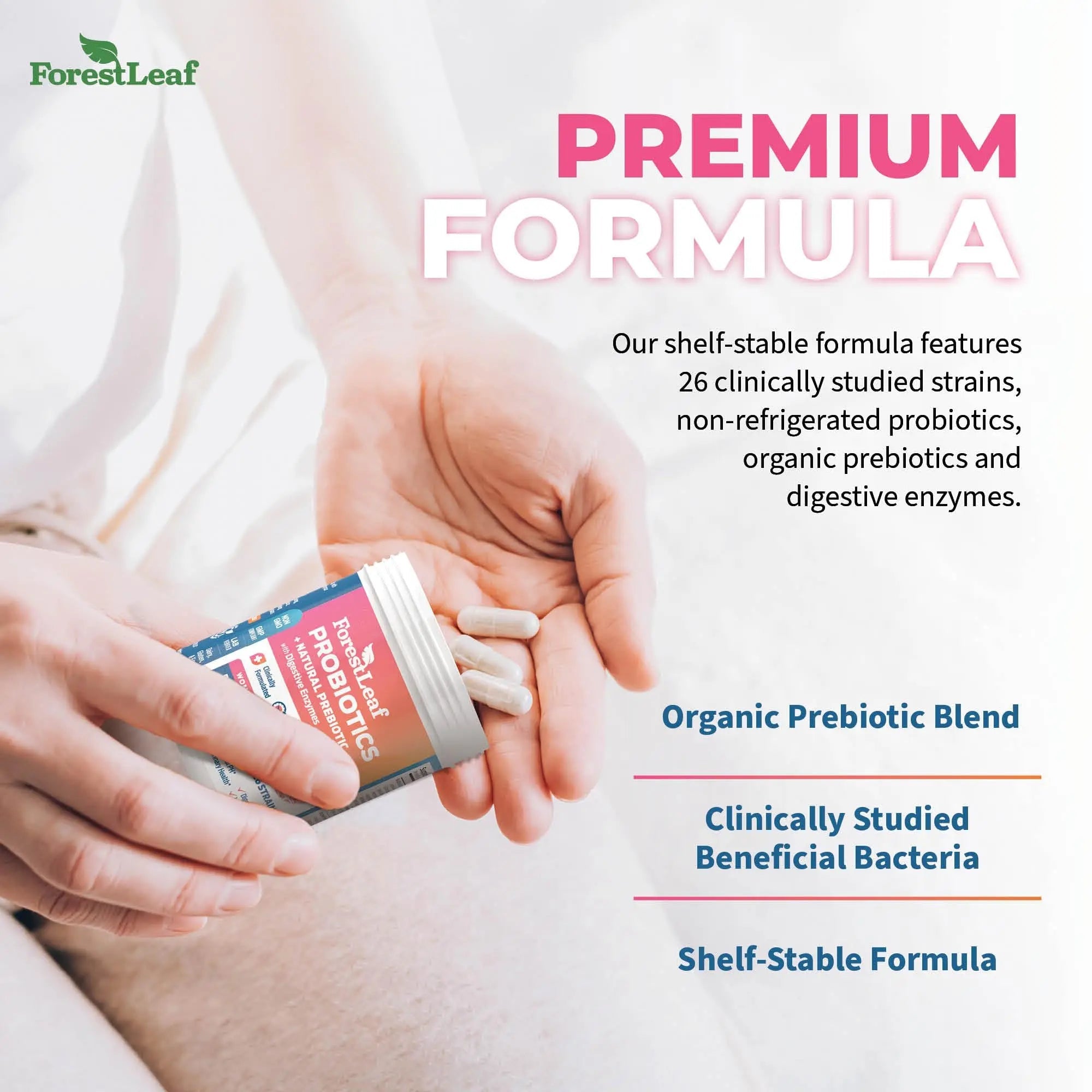 ForestLeaf Womens Probiotic 50 Billion CFU with Organic Prebiotics, Digestive Enzymes ForestLeaf Au supplements