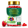 PRIMEHAVEN Probiotic Kombucha Gummies - Prebiotics, Probiotics, Postbiotics, Fiber Supplement, Slippery Elm, Dandelion Root, for Bloating, Gut Health