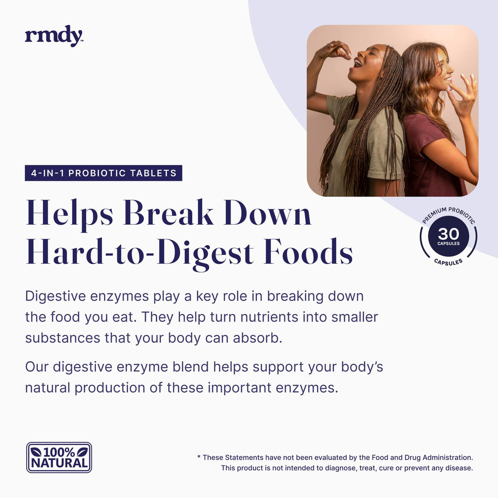 rmdy Constipation, Bloating, & Gas Relief | Relief from Diarrhea, & IBS | Probiotic for Digestive Health & Gut | 30 Capsules rmdy Au supplements