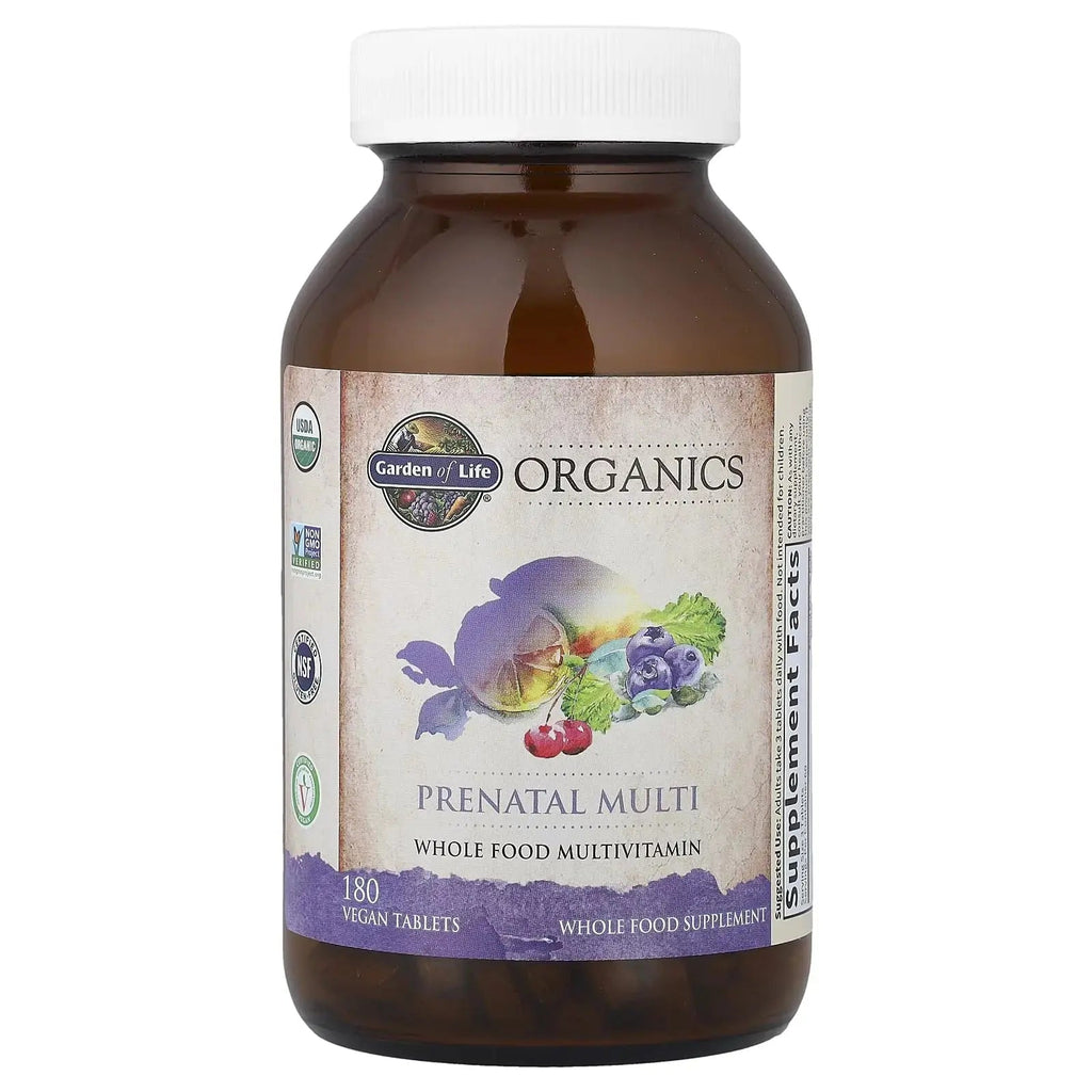 Garden of Life Organics Women’s Prenatal Multivitamin with Vitamin D3, B6, B12, C & Iron, Folate for Energy & Healthy Fetal Development – Organic Garden of Life Au supplements