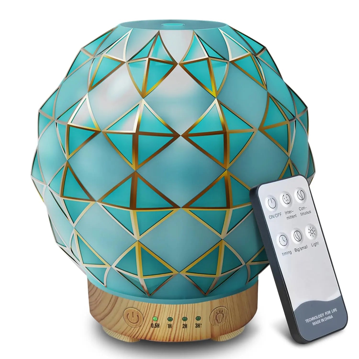 Youenkity Essential Oil Diffuser, Glass Ultrasonic Aromatherapy Diffuser with 7 Color LED Lights YOUENKITY Au supplements
