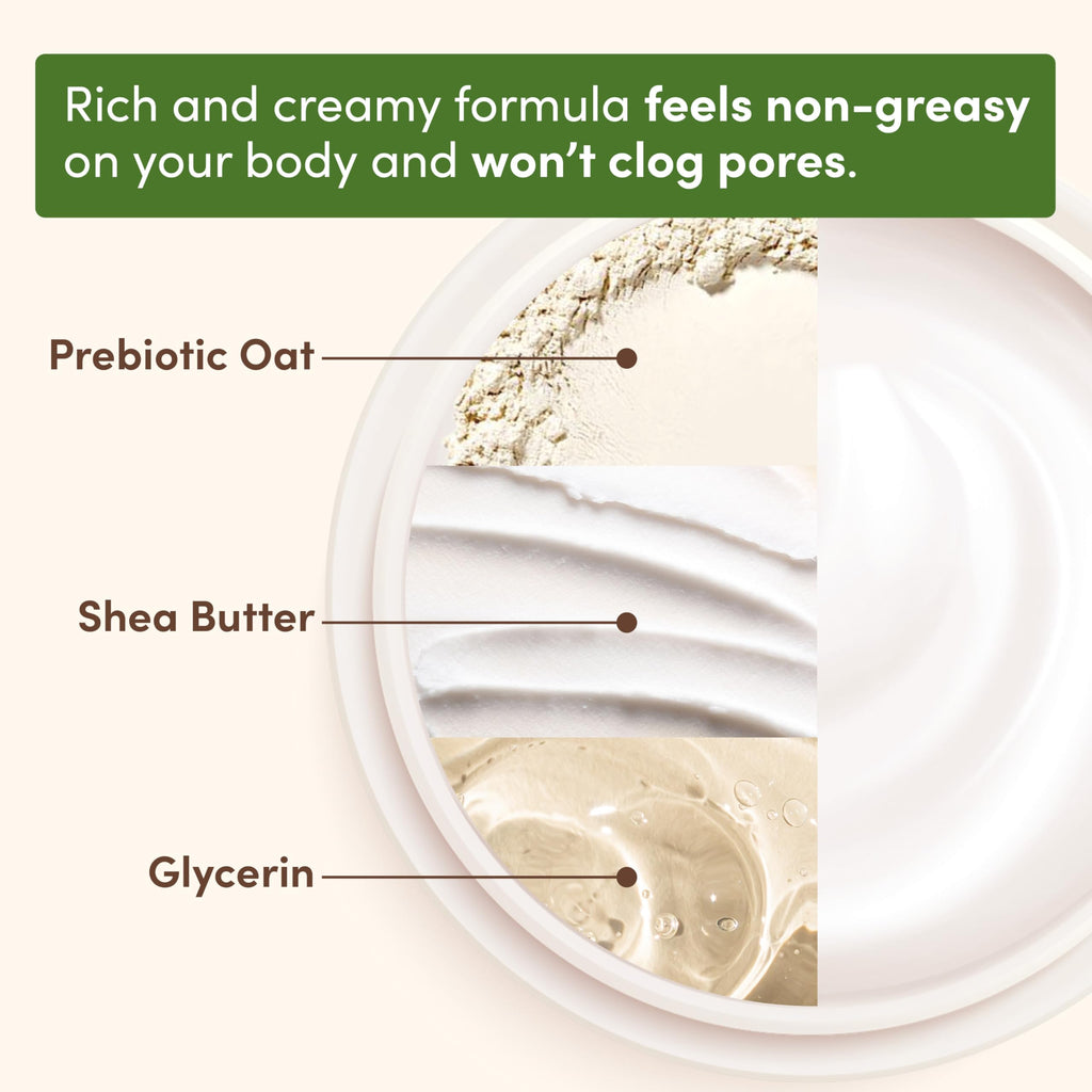 Aveeno Daily Moisturizing Cream with Prebiotic Oat & Shea Butter for Body, Face & Hands Moisturizer Cream