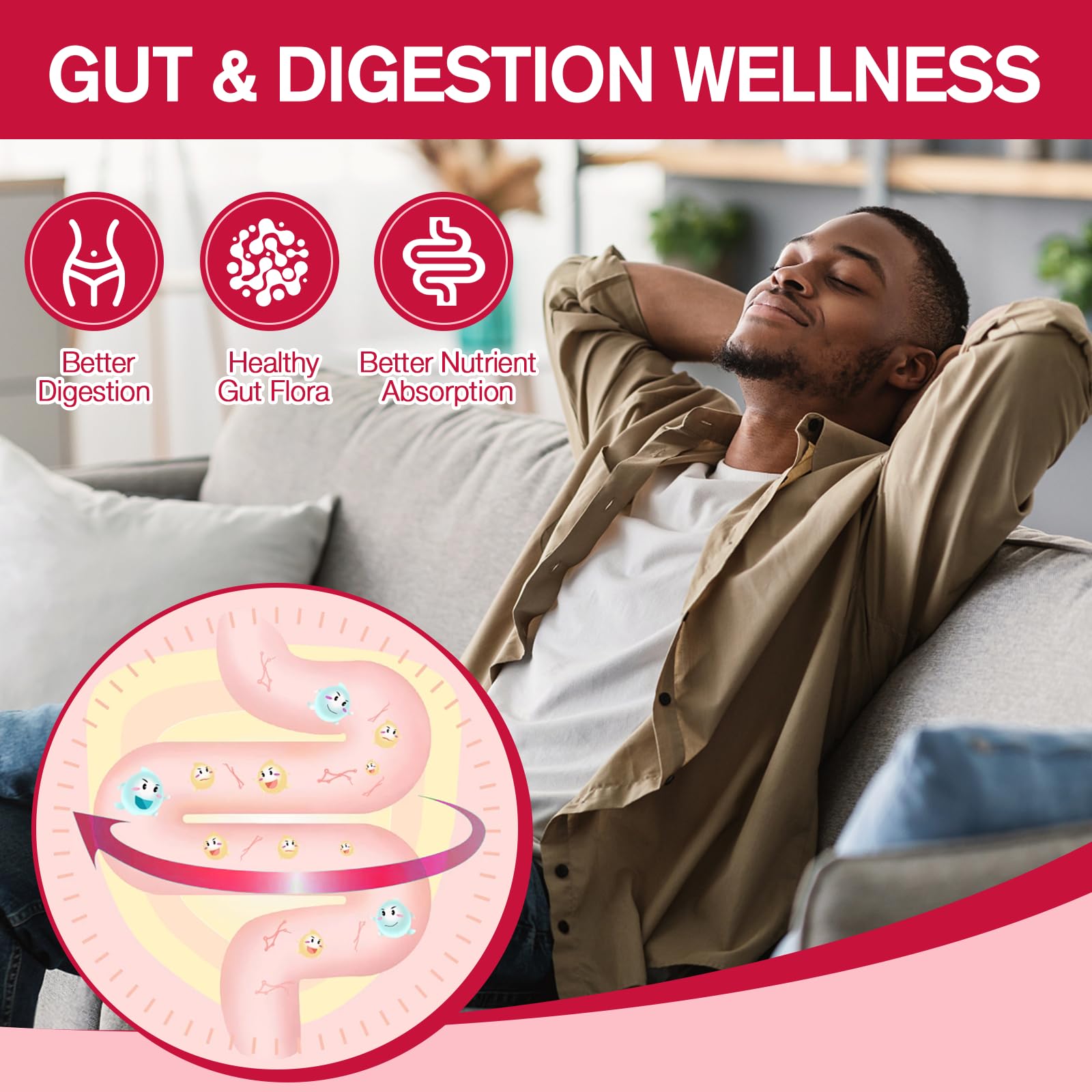 9-in-1 Probiotic Prebiotic Fiber Gummies for Adults & Teens 16G Fiber per Serving, Psyllium Husk Fiber Supplement with 5 Billion CFU Bacillus Coagulans